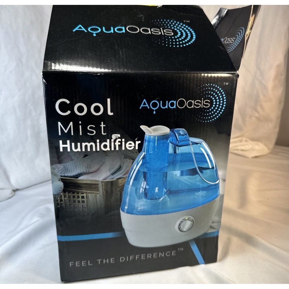 AquaOasis® Cool Mist Humidifier (2.2L Water Tank) Quiet Ultrasonic NIB